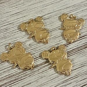 LOUIS VUITTON Murakami Gold Panda Charm. Stamped on back, Upcycled